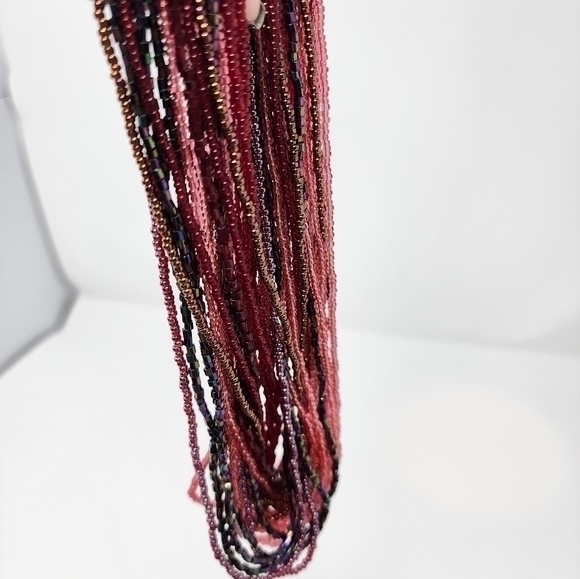 Multi‎ Strand Beaded Necklace - Picture 4 of 10